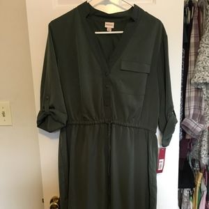 NWT Green Dress with 3/4 sleeves